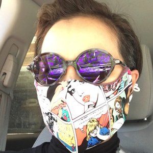 Cotton Custom 3 Layered - Face Masks W Nose Wire